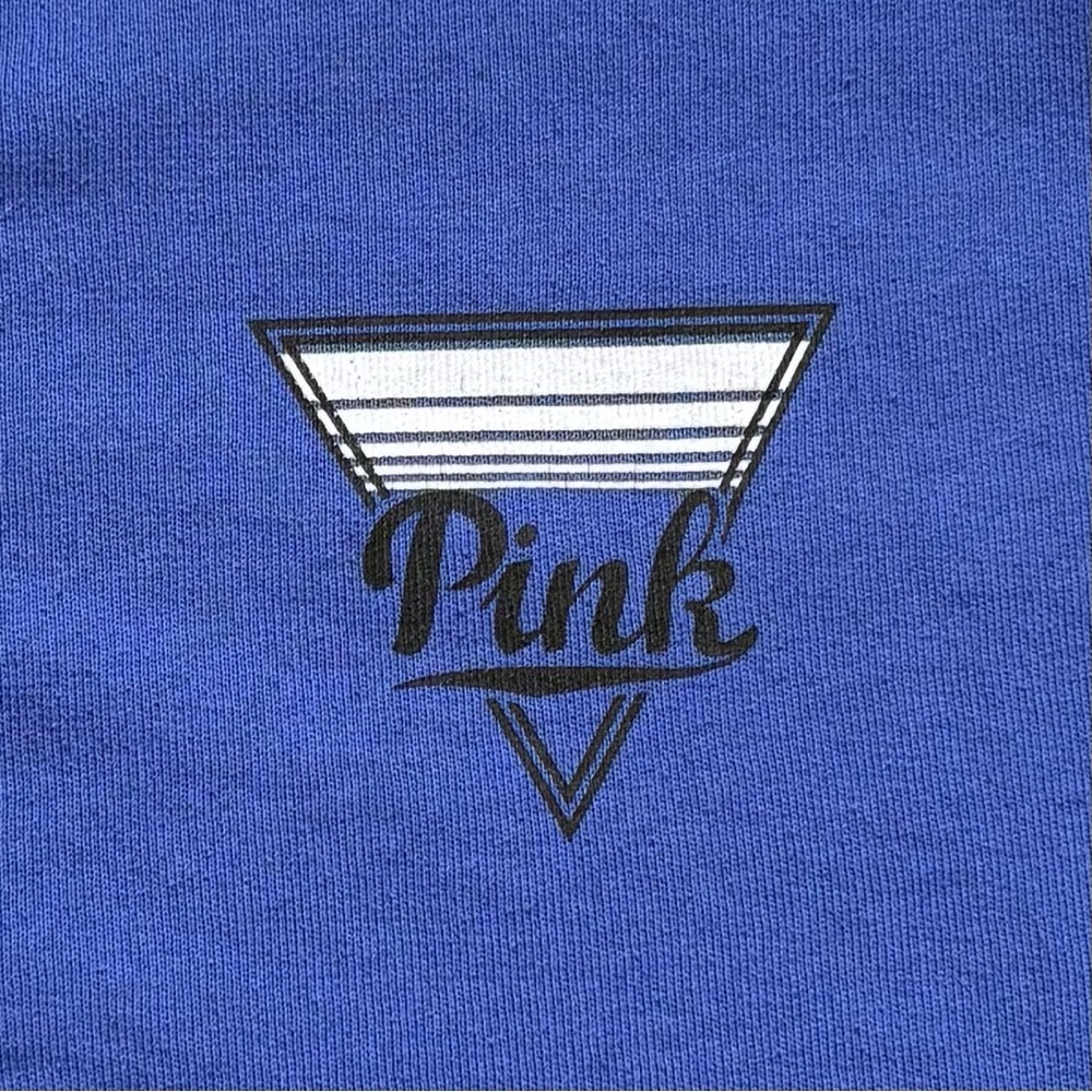 VICTORIA’S SECRET PINK Blue Quarter Snap Pullover Sweatshirt Small Logo - Picture 5 of 9